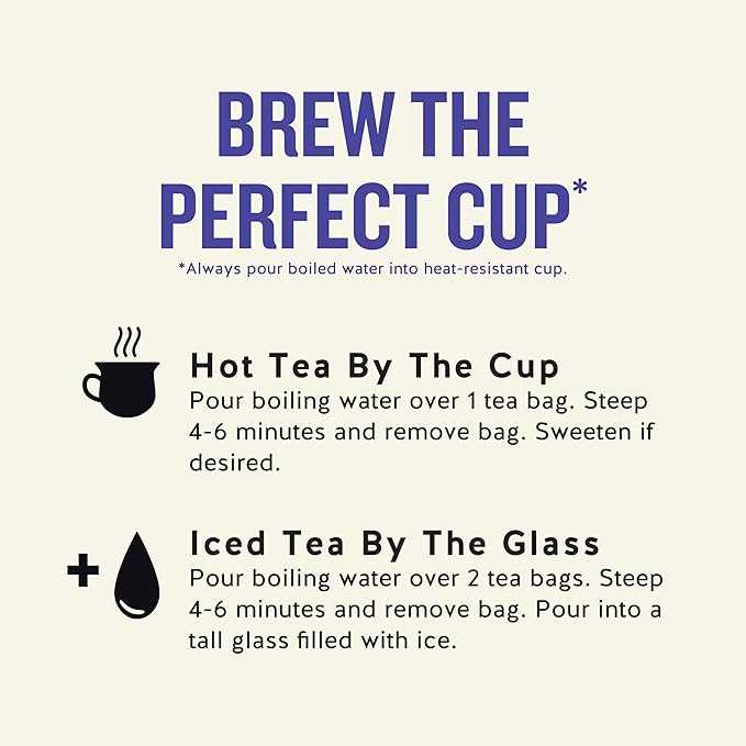 Celestial Seasonings True Blueberry Herbal Tea, Caffeine Free, 20 Tea Bags Box (Pack of 6)