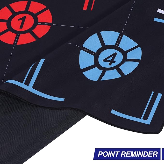 Patikil Basketball Training Mat - Rubber Basketball Footstep Pad Non-Slip Training System with Point Reminder and Pace Ball Control Player Foot Grip