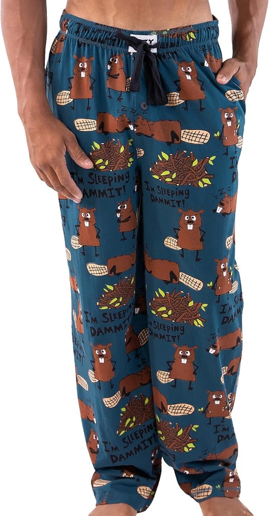 Lazy One Funny Ocean Pajama Pants For Men, Men's Separate Bottoms, Lounge Pants, Fishing PJs