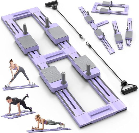 Pilates Equipment,Pilates Board,Multifunctional Abdominal Plate, Detachable Ab Trainer Machine with Anti-Slip and Quiet Design, Portable for Core Workouts, Home Fitness Equipment
