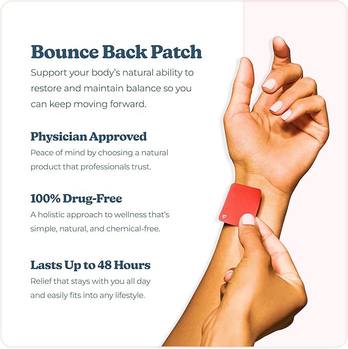 Bounce Back Patches | Vibrants Bio-Frequency Patch for Pain | Essential Pack - 28 Pain Patches