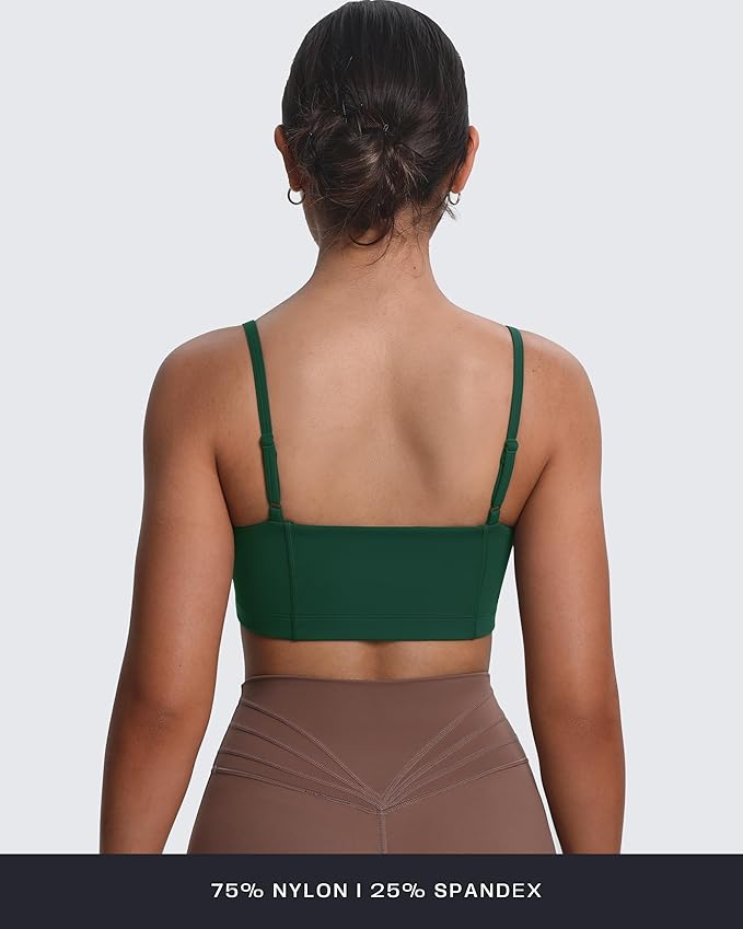 Aoxjox Women's Workout Bandeau Bras Training Fitness Running Yoga Crop Tank