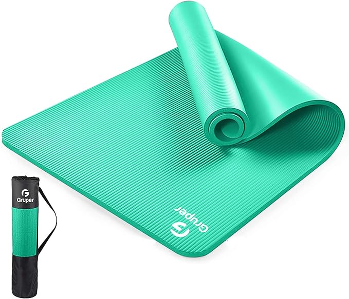 Yoga Mat Non Slip NBR Thick Yoga Mat, 72"L x 32"/24"W x 0.6"/0.4"TH (185cm x 80cm/61cm x 15mm/10mm), Anti-Tear Exercise Mat with Carrying Strap and Bag, Workout Mats for Yoga, Pilates, Floor Exercises