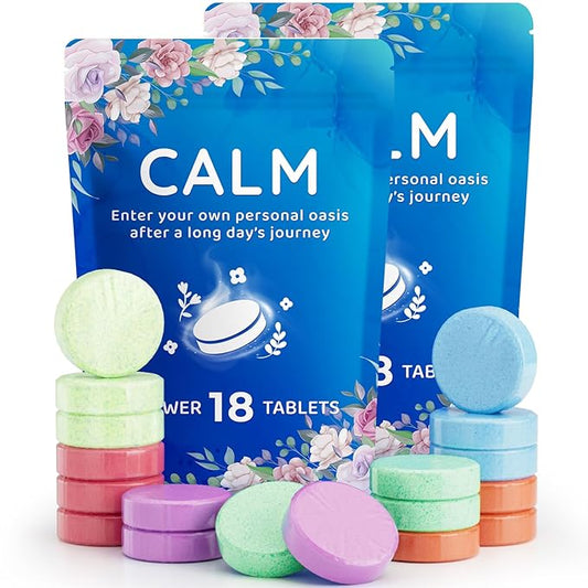 36-Pack Shower Steamers Aromatherapy, Shower Bath Bombs with Individually Wrapped, Variety Shower Tablets, Valentines Day Gifts for Her and Him, Birthday Presents for Women(2 Sets)