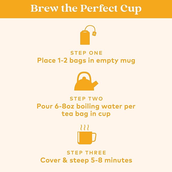 Organic India Tulsi Honey Chamomile Tea Bags - Herbal Tea for Stress Relieving & Calming, Immune Support, Adaptogen, Gluten-Free, USDA Certified Organic, Caffeine-Free - 18 Infusion Bags, 6 Pack