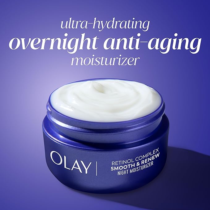 Olay Regenerist Radiance Retinol Face Moisturizer: Smooth & Renew Cream for Women - Fragrance-Free, Anti-Aging, Anti-Wrinkle, Tightening & Brightening - 2 Oz