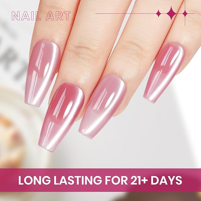 12 Colors Magnetic Nail Polish Gel Nude Series Moonlight Cat Eye Gel Nail Polish with Magnet Soak Off UV Manicure Gift for Women Girls