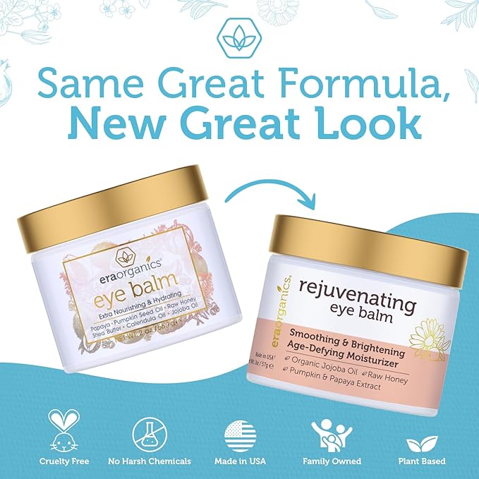USDA Organic Eye Moisturizer Cream - Rejuvenating and Nourishing Age Defying Balm - Natural Ingredients for Sensitive Skin with Jojoba Oil, Argan Oil for Puffiness, Fine Lines Plus More