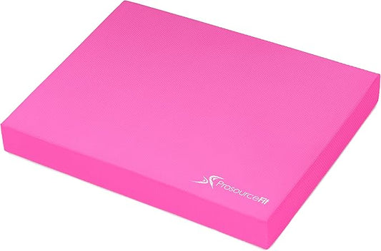 ProsourceFit Exercise Balance Pad – Non-Slip Cushioned Foam Mat & Knee Pad for Fitness and Stability Training, Yoga, Physical Therapy 15.5”x12.75”