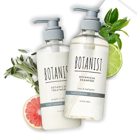 BOTANIST Dry Scalp Shampoo and Conditioner for Women & Men, Sulfate and Paraben Free Shampoo and Conditioner by Collagen, Keratin & Jojoba in Japan, Silicone & Sulfate Free 31.7 Fl Oz SCALP CLEANSE