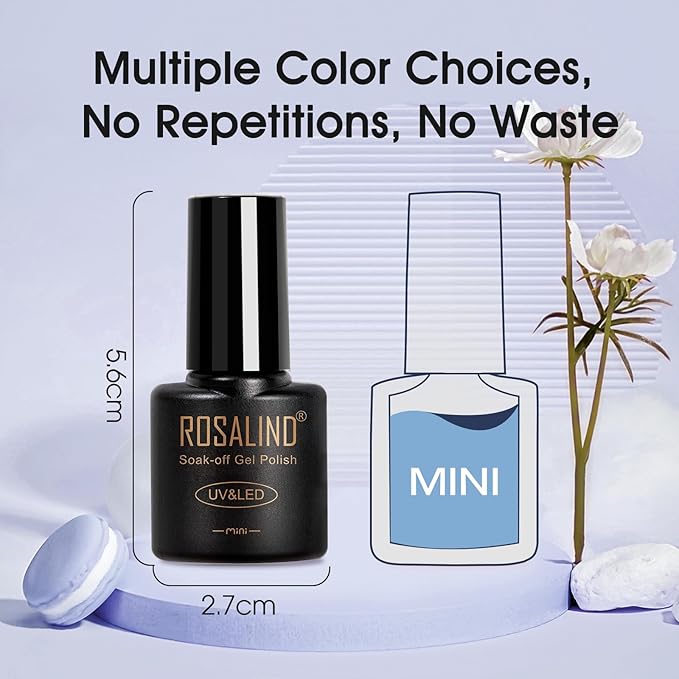 ROSALIND Cat Eye Gel Nail Polish with Magnet, 12 PCS Holographic Glitter Purple Blue Red Gel Polish Magnetic and Swirl Shell Thread Effect Sparkle Nail Polish Christmas Cateye Gifts for Women