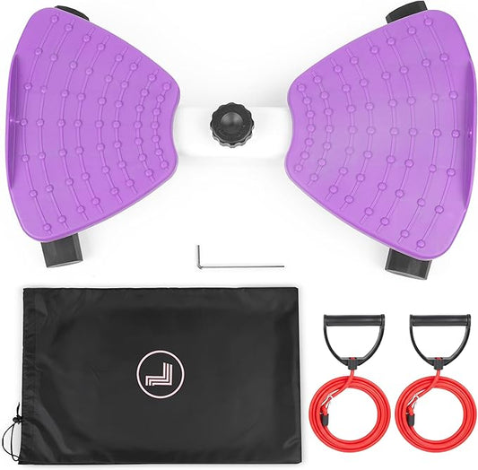 Waist Twister Machine Fitness Tool – Abs Workout Machine for Toning & Core Training | Noiseless Ab Exercise Equipment | Anti-Slip Core Workout Equipment with Storage Bag | Ab Trainer for Women