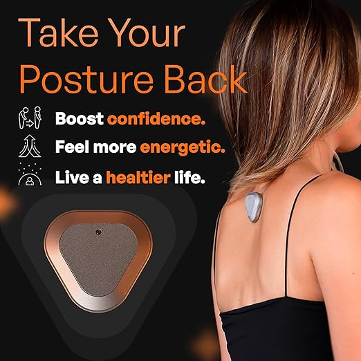 Straight Plus AI Powered Posture Corrector Trainer Device (Necklace Included) - Back Brace Smart Straightener Office Work Support - Back Postur Corrector Device - Posture Corrector for Women & Men