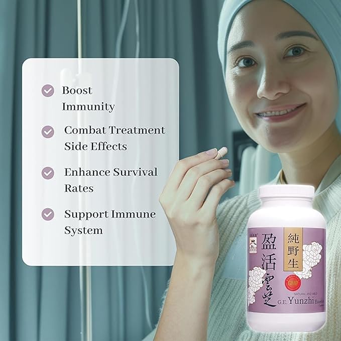 Turkey Tail Mushroom Capsules – Yunzhi Essence for Recovery, Health, and Wellness – Daily Immune and Digestive Support with Antioxidants – Pure Beta-Glucan Extract from Fruiting Bodies (10 Capsules)