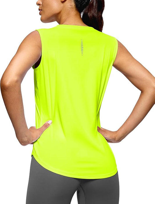 G Gradual Women's Workout Tank Tops Lightweight Sleeveless High Neck Athletic Shirts for Running Gym Tennis Pickleball