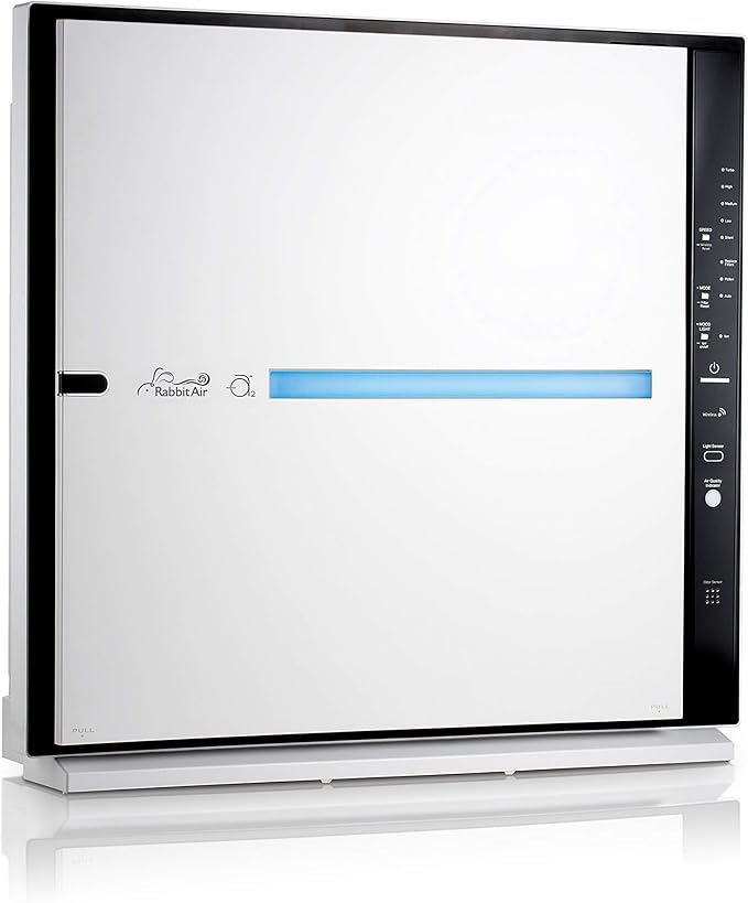 Rabbit Air, MinusA2 Air Purifiers for Home, Ultra Quiet HEPA Air Purifier - Wall Mountable Air Purifiers for Home Large Room, Allergies, Dust, Mold, Smoke & VOCs - (SPA-780N, White, Germ Defense)