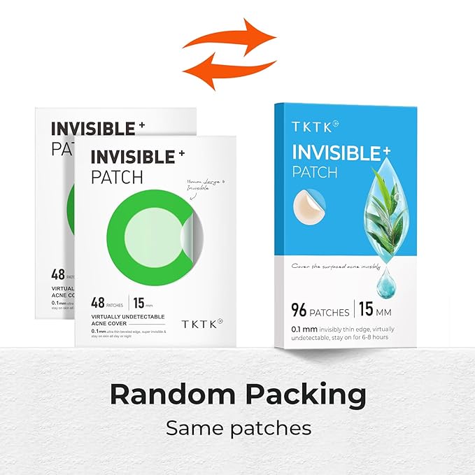 Pimple Patches, 15 mm Invisible Acne Patches for Face with Salicylic Acid, 0.01cm Extra Thin Outer Edge, Hydrocolloid Zit Patch for Pustule, Whitehead, Cystic Acne Spot, 96 Count