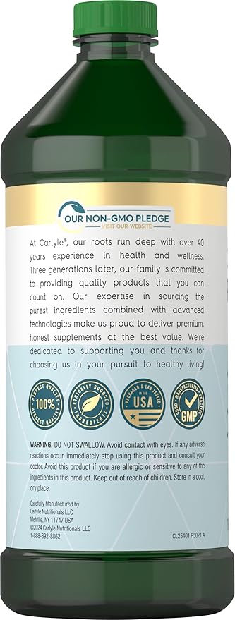 Carlyle Pulling Oil for Teeth & Gums | 16 Fl Oz Pack of 2 | Coconut and Mint | Alcohol Free & Non-GMO