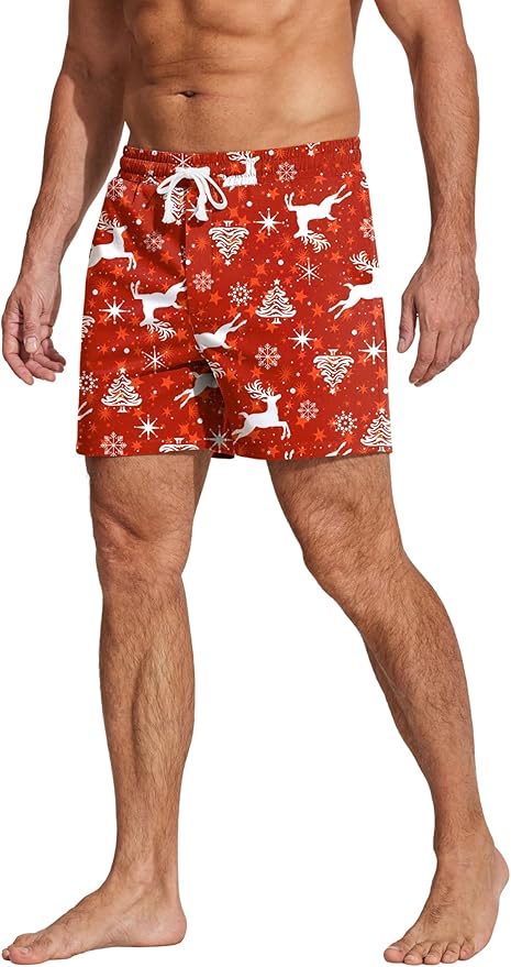 Deyeek 5.5 Inch Mens Pajama Shorts Sleep Cotton Lounge PJ Lightweight Elastic Waist Drawstring Nightwear Bottom with Pockets