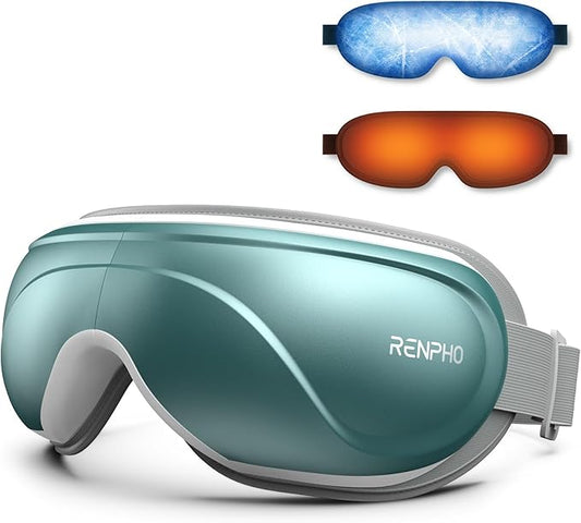 RENPHO Eyeris 2 Eye Massager with Heat and Cooling, Birthday Gifts for Mom Dad Women Men Heated Eye Mask for Reduce Strain Improve Sleep