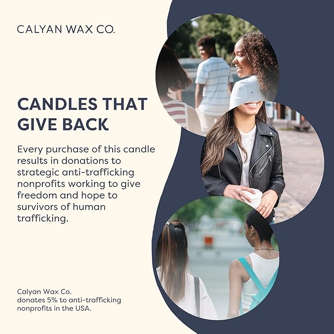 Calyan Wax Co. Palo Santo & Cypress 2 Wick Scented Candle - 37 Hour Burn - Luxury Non Toxic Soy Wax Candles - Long Lasting Large Glass Jar Candle for Home - 8.8oz