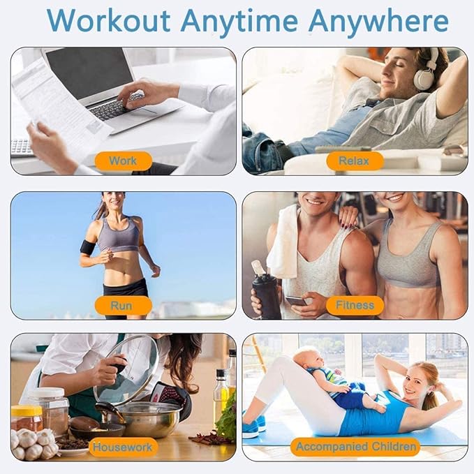 Fitness Belt Abs Stimulator Muscle Training Fitness Workout Equipment Ab Core Toner Belt for Abdominal/Arm/Leg for Home Use