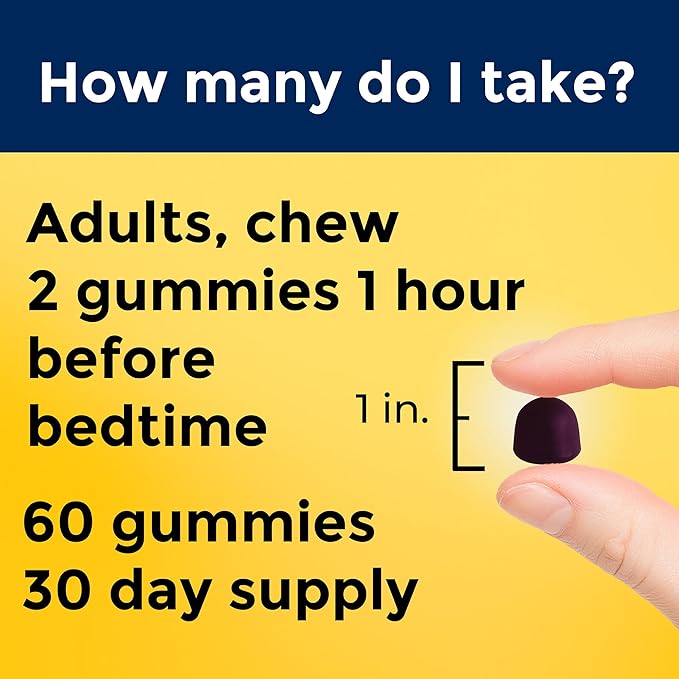Nature Made Time Release Melatonin Gummies 10mg per Serving, Maximum Strength Dosage Sleep Aid for Adults, 100% Drug Free, 60 Gummies, 30 Day Supply