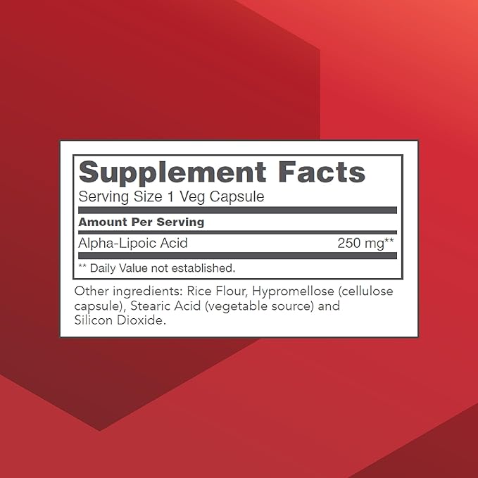 PROTOCOL FOR LIFE BALANCE Alpha-Lipoic Acid Supplement - 600mg ALA - Oxidative Stress Quencher, Blood Flow & Heart Health - Kosher & Dairy Free - 60 Veg Capsules