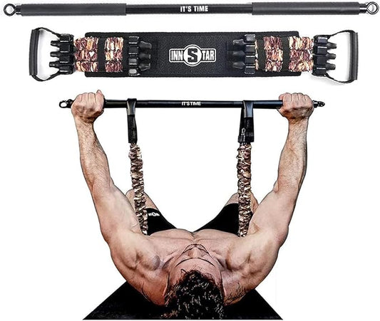 Innstar Multi-Function Resistance Bands for Working Out, Push Up Exercise Bands Resistance Bands Set for Bench Press Gym Equipment, Home Workout, Travel Portable