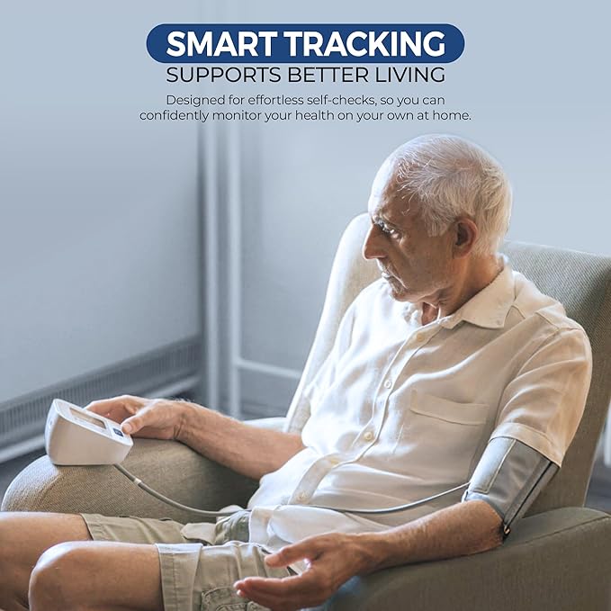 Primacare DS-8007 Automatic Digital Blood Pressure Monitor Upper Arm Sphygmomanometer for Home Use