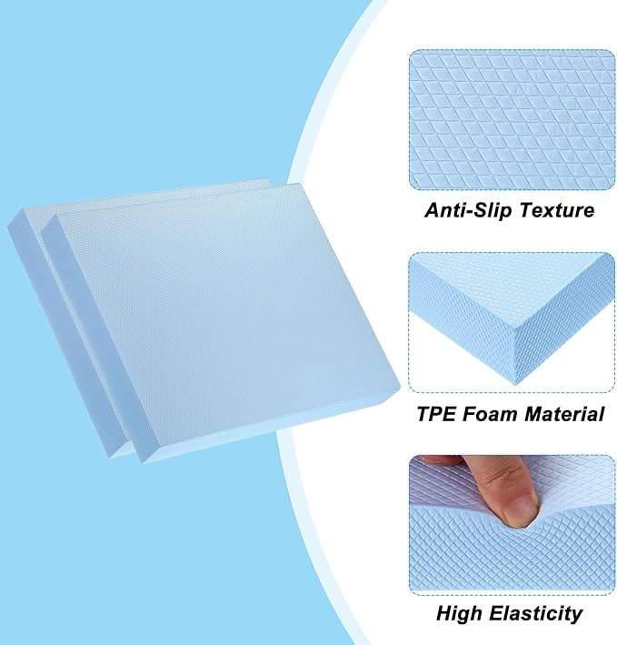 PATIKIL Balance Pad Non-Slip TPE Foam Pad Cushion Exercise Yoga Mat Knee Pad for Fitness Stability Core Training Stretching