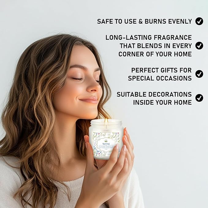 24-Pack White Frosted Scented Candles Set - 3.5oz Assorted Floral & Fruit Fragrances,Odor Eliminating,for Home Decor, Gifting & Relaxation.