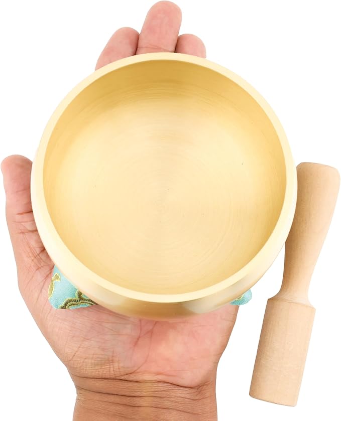 Tibetan Singing Bowl Set – 4-Inch BeMindful Sound Bowl for Meditation, Calm & Stress Relief | Designed for Tapping & Singing – Pure Resonance for Sound Healing, Yoga & Mindfulness – by CircleUp