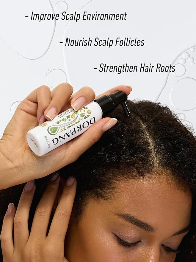 Hair Growth Serum, Women's Anti-Hair Loss Scalp Treatment, Helps with Severe Signs of Thinning, Non-Greasy, No-Rinse, Cruelty-Free, Vegan.
