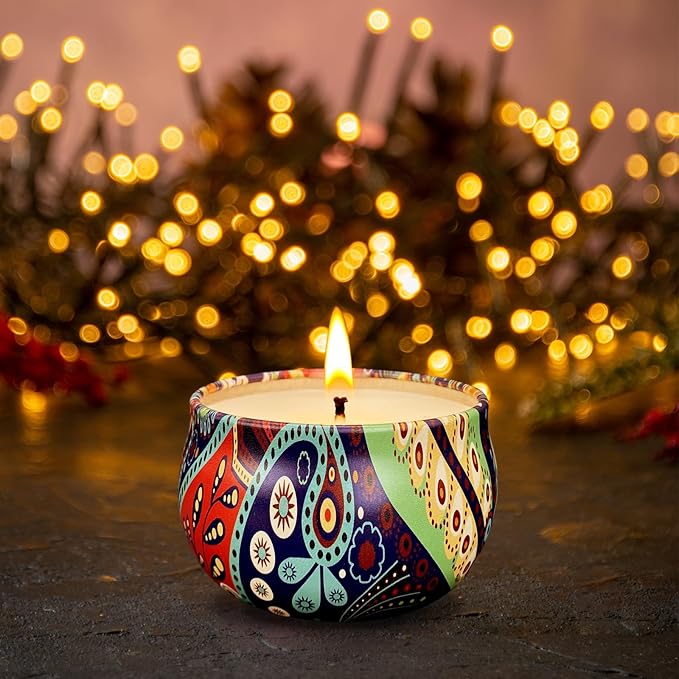 Scented Candle Set, 48 Pack Home Candles, 1200 Hour Long Lasting Soy Wax Candle Set, Birthday Gift for Women with Gift Box.