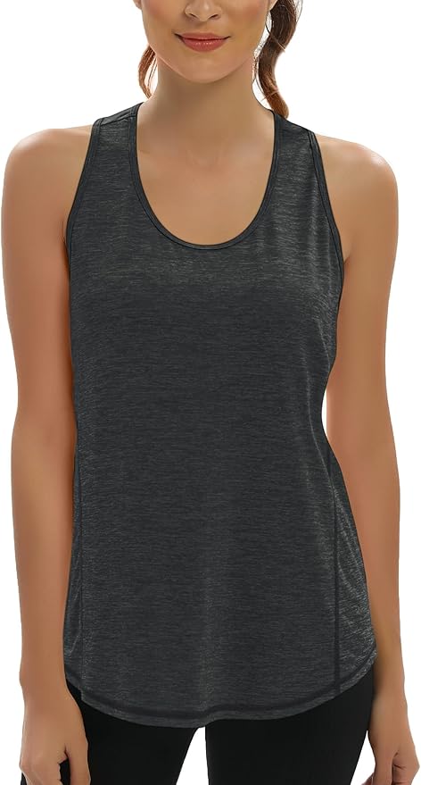 Aeuui Womens Workout Tops Open Back Racerback Tank Tops Sleeveless Yoga Athletic Running Shirts Gym Clothes for Women