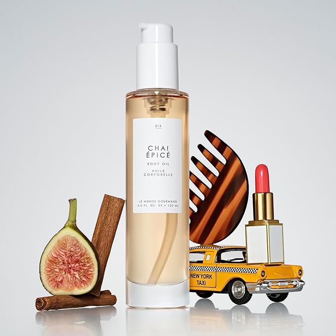 Le Monde Gourmand Chai Épicé Perfumed Body Oil - 4 fl oz (118 ml) - Warm, Spicy, Gourmand Notes