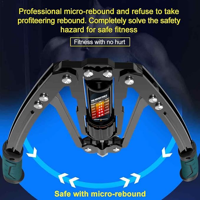 EAST MOUNT Twister Arm Exerciser - Adjustable 22-440lbs Hydraulic Power, Home Chest Expander, Shoulder Muscle Training Fitness Equipment, Arm Enhanced Exercise Strengthener.