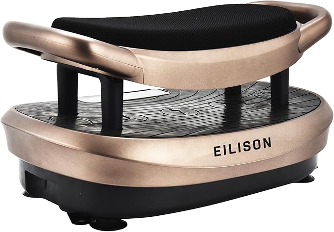 EILISON FITABS 3D Vibration Plate Exercise Machine with Seat - Ocsillation, Pulsation + Vibration Platform, Push Up | Vibration Machine for Lymphatic Drainage, Weight Loss, Recovery