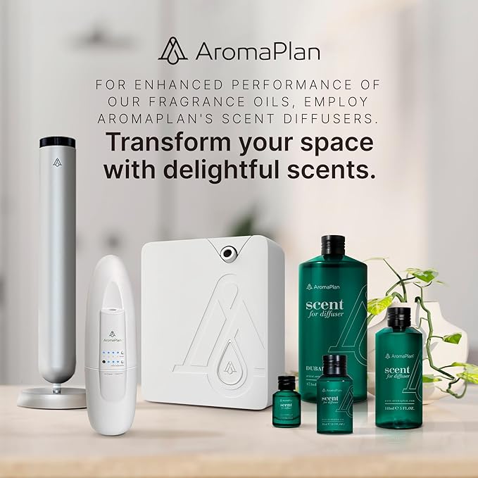 AromaPlan Hotel Scents Cinnamon Sticks 5 Fl Oz (148ml), Luxury Home and Hotel Fragrance Diffuser Oil for Aromatherapy - USA Made, Bigger Bottle, Bolder Aroma & Longer Lasting