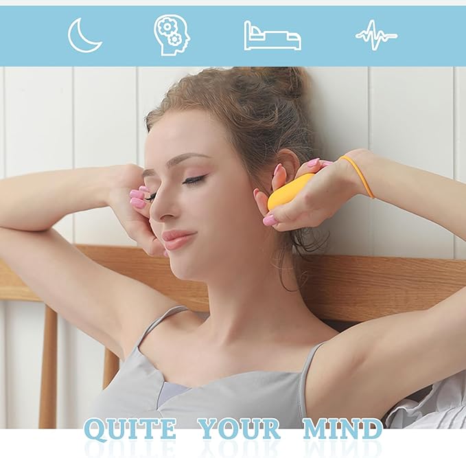Compact Handheld Sleep Aid Device - Relaxation Tool for Improved Sleep, Mood & Focus, Adjustable Massage Intensity, Portable & Easy to Carry（Blue）