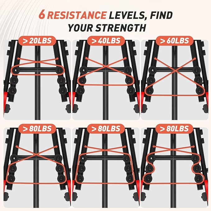 ERGOLIFE 6 Resistances Hip Abduction Machine for Home Office Inner Thigh Exercise Equipment Glute Training Machine for Sedentary/Postpartum Recovery