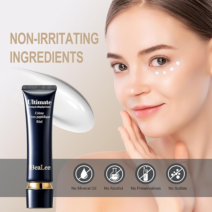 Temporary Instant eye Tightening cream, Quickly Reduces eye bags and dark circles, daily anti-aging,quickly repairs wrinkles,reduces fine lines,contains hyaluronic acid retinol-Locks in Moisture-B1BB