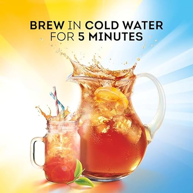 Lipton Cold Brew Iced Tea Bags, Family Size Zero Calories, Easy-To-Make with no boiling needed, 132 Total Tea Bags (22ct - Pack of 6)