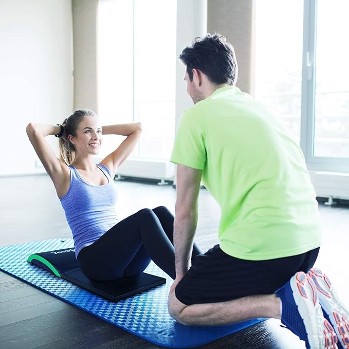 Yes4All Ab Exercise Mat Tailbone & No Tailbone, Foldable Abdominal Sit Up Support Pad, Abs Workout Equipment for Core Training and Lower Back