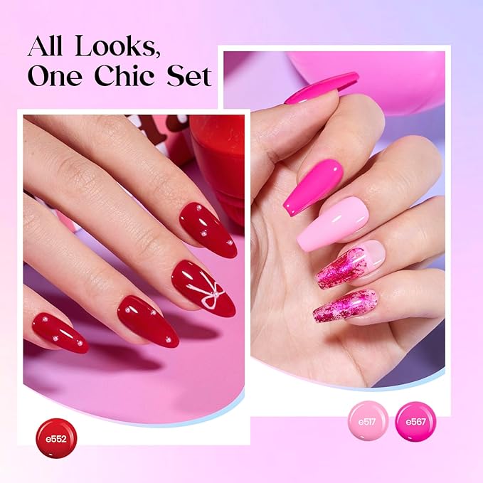 Beetles Gel Nail Polish Set, 25 Colors Color Dairy Polish Kit, Nude Black Brown Red Color Gel Nails with Base Coat Glossy & Matte Top Coat Colorful Bottles UV Led Soak Off Gifts for Women