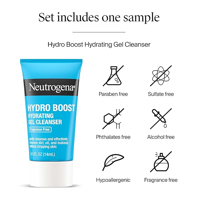 Neutrogena Rapid Tone Repair Retinol + Vitamin C Face Moisturizer, Dark Spot Corrector, Anti-Aging Face Cream for Even Tone 1.7 oz + Trial Size Hydro Boost Facial Cleanser, 0.5 fl. oz