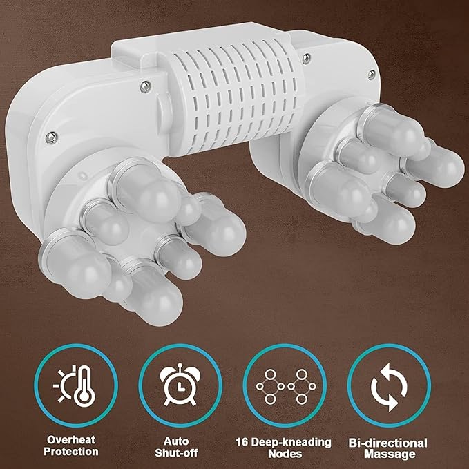cotsoco Neck Massager, Shiatsu Neck and Back Massager with Heat for Pain Relief, Deep Tissue 3D Kneading Massage Pillow, Relaxation Gifts for Men and Women, Gifts for Dad, Elderly,Wife（Teal）