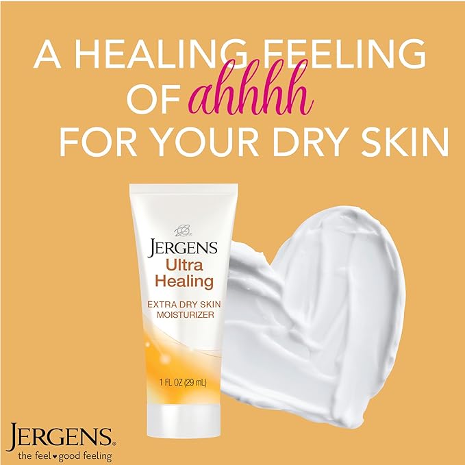 Jergens Ultra Healing Dry Skin Moisturizer, Travel Size Body and Hand Lotion, 1 Oz (Pack of 24)