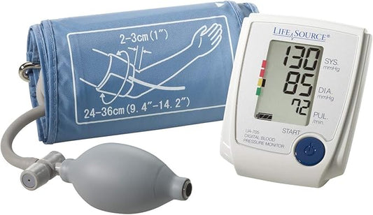 A&D Medical Blood Pressure Monitor for Home Use - UA-705V - Medium Cuff (9.4-14.2" / 24-36cm), Easy to Use, 30 Reading Memory, Snapshot Averaging, Systolic & Diastolic Reading, Portable, 1 AA Battery